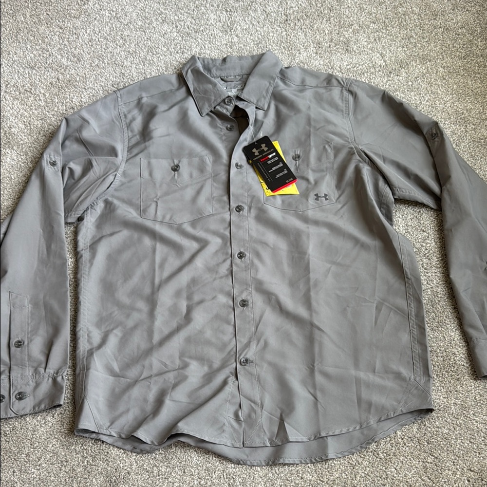 Under Armour Men's Gray Button Shirt
